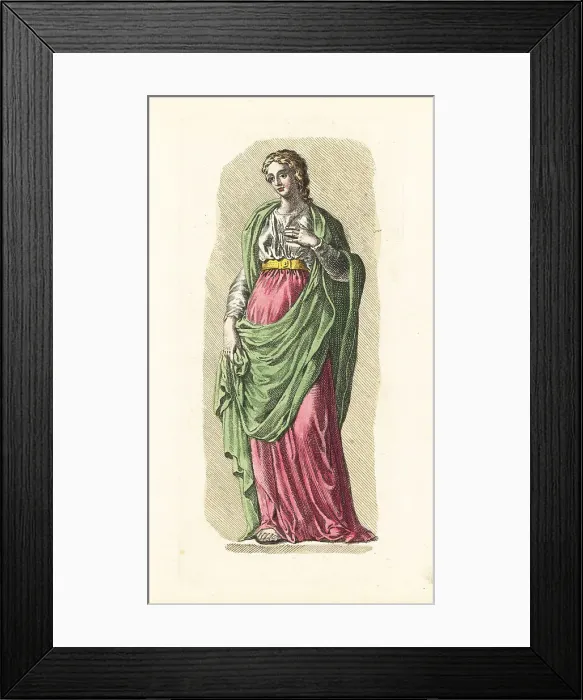 Framed Print : Figure of an unknown Roman or Greek goddess Framed Print : Figure of an unknown Roman or Greek goddess