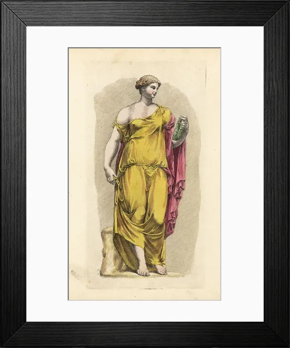 Framed Print : Statue of Flora, Roman goddess of flowers, holding a wreath Framed Print : Statue of Flora, Roman goddess of flowers, holding a wreath