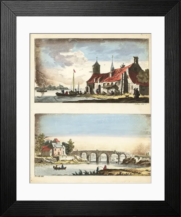 Framed Print : Rustic French landscapes by Gabriel Perelle Framed Print : Rustic French landscapes by Gabriel Perelle