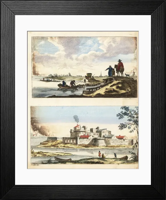 Framed Print : Rustic French landscapes by Gabriel Perelle Framed Print : Rustic French landscapes by Gabriel Perelle