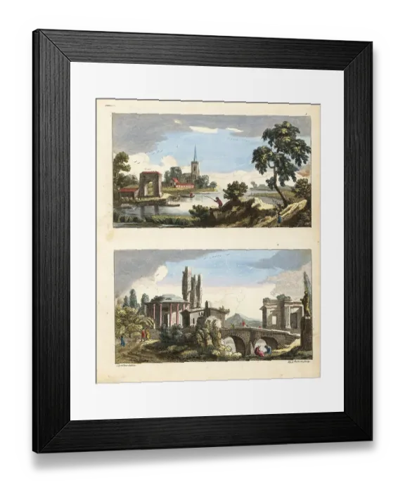 Framed Print : Rustic landscapes by Chat Framed Print : Rustic landscapes by Chat