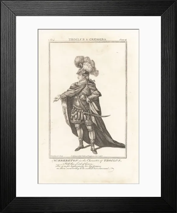 Framed Print : William Brereton as Troilus in Troilus and Cressida Framed Print : William Brereton as Troilus in Troilus and Cressida