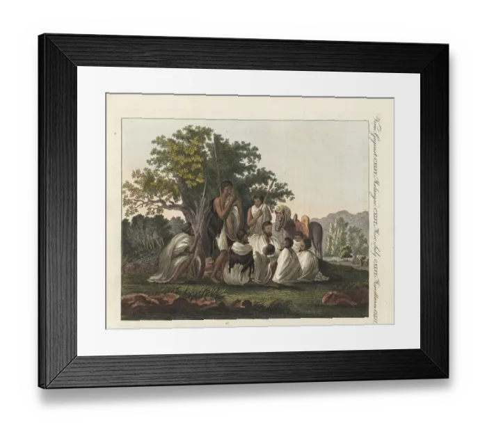Framed Print : Abyssinians resting on a march Framed Print : Abyssinians resting on a march