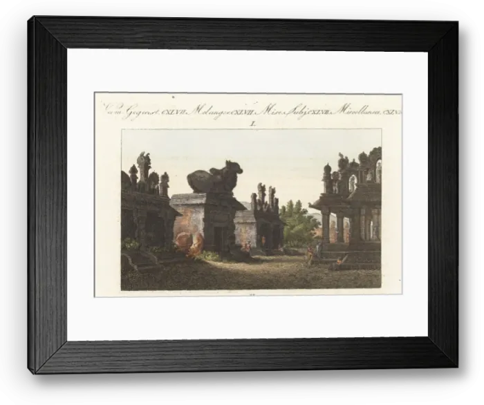 Framed Print : Ancient Hindu temples at Mysuru, India Framed Print : Ancient Hindu temples at Mysuru, India