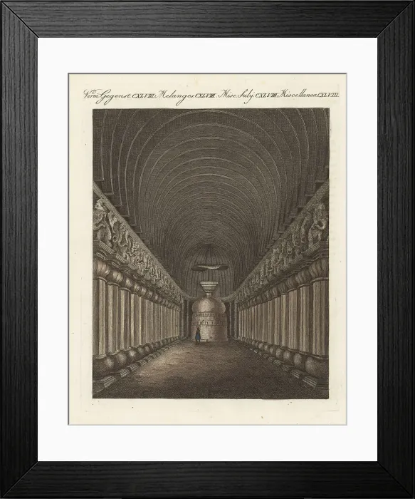 Framed Print : Great Chaitya cave in the Karla Caves, Maharashtra Framed Print : Great Chaitya cave in the Karla Caves, Maharashtra