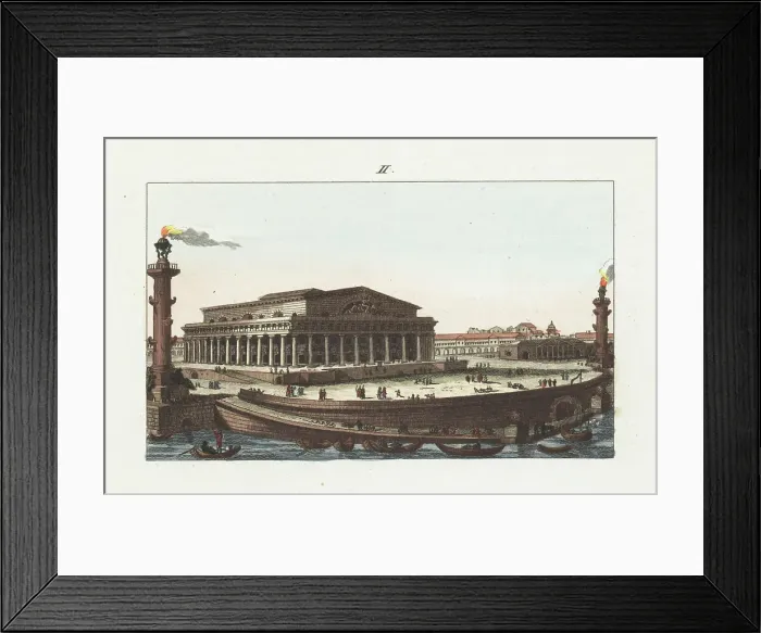 Framed Print : The Bourse on Vasilyevsky Island, St. Petersburg, Russia