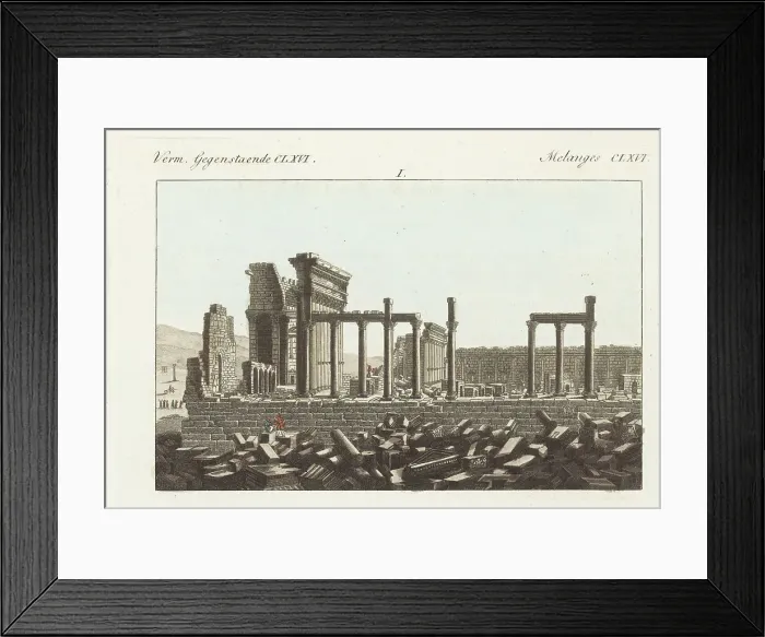 Framed Print : Ruins of the Temple of Baal at Palmyra, Syria Framed Print : Ruins of the Temple of Baal at Palmyra, Syria