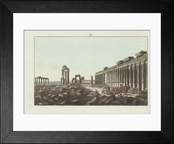 Framed Print : Ruins of the Great Colonnade at Palmyra, Syria Framed Print : Ruins of the Great Colonnade at Palmyra, Syria