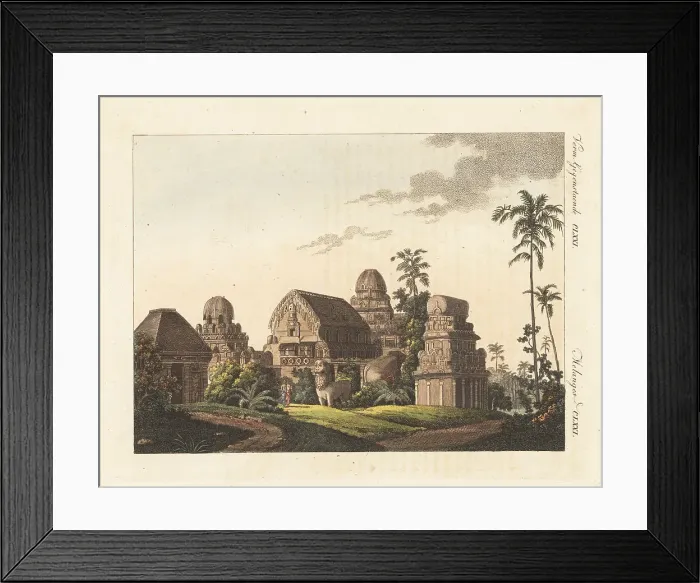 Framed Print : The Five Chariots, Mahabalipuram, India Framed Print : The Five Chariots, Mahabalipuram, India