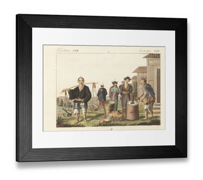 Framed Print : Costumes of Japan, 1800s Framed Print : Costumes of Japan, 1800s