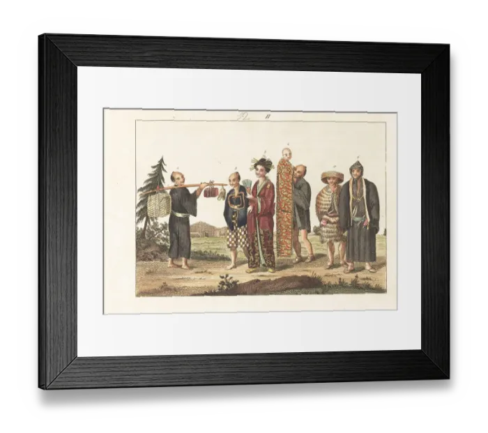 Framed Print : Costumes of Japan, 1800s Framed Print : Costumes of Japan, 1800s
