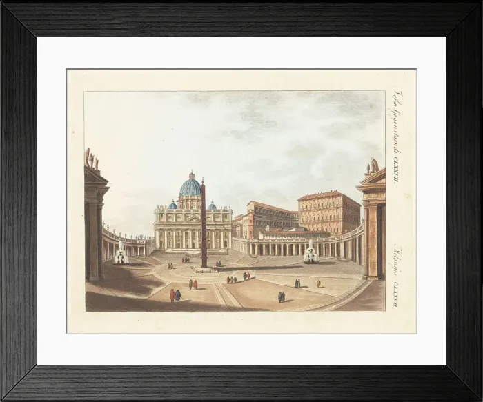 Framed Print : Saint Peter's Basilica and Square, Rome Framed Print : Saint Peter's Basilica and Square, Rome