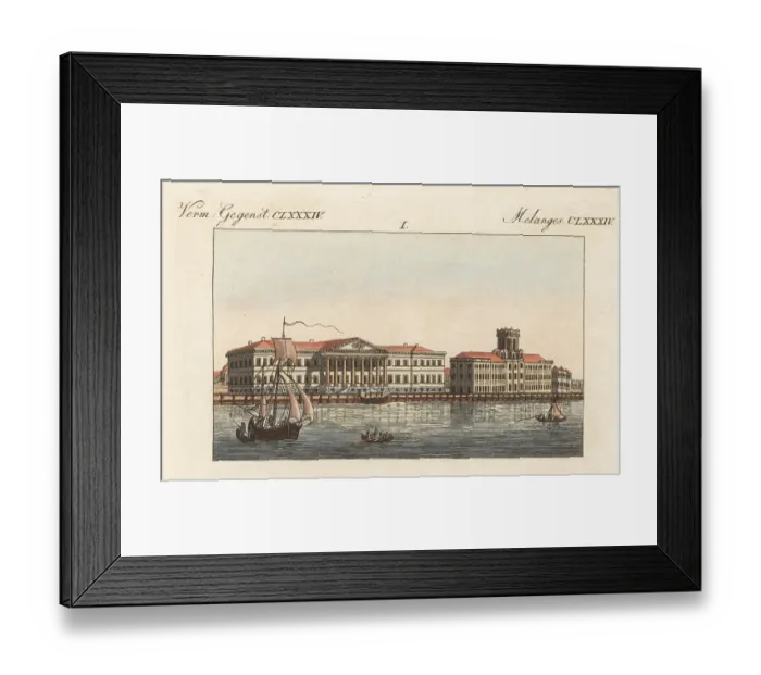 Framed Print : Imperial Academy of Sciences in St. Petersburg, Russia Framed Print : Imperial Academy of Sciences in St. Petersburg, Russia