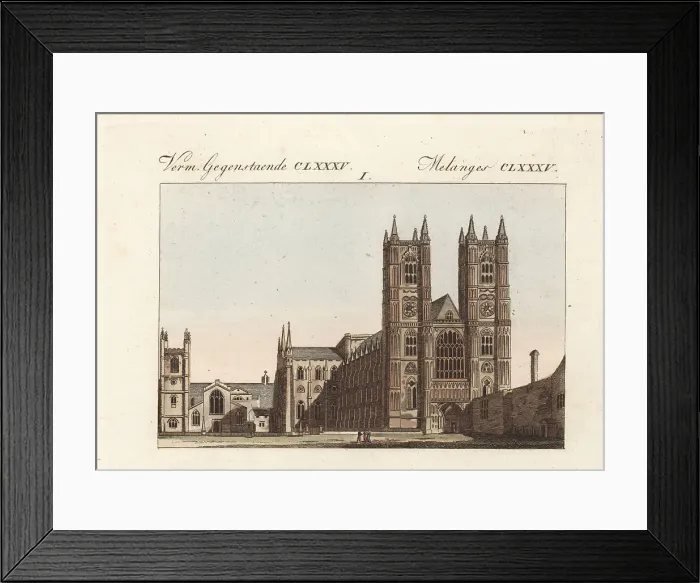 Framed Print : View of Westminster Abbey and St. Margaret's Church, London Framed Print : View of Westminster Abbey and St. Margaret's Church, London
