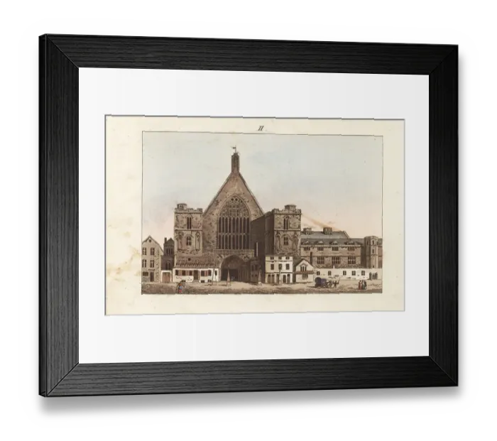 Framed Print : View of Westminster Hall, London, 1800s Framed Print : View of Westminster Hall, London, 1800s