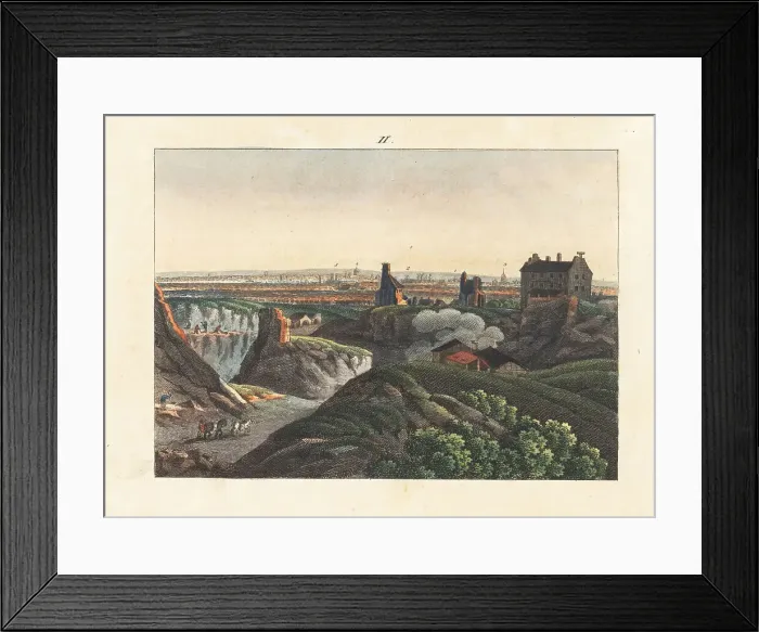 Framed Print : View of Paris seen from Montmartre, 1800s