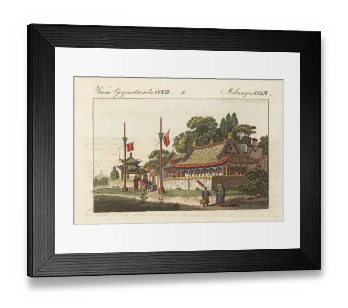 Framed Print : House of a Chinese official, 1800s Framed Print : House of a Chinese official, 1800s