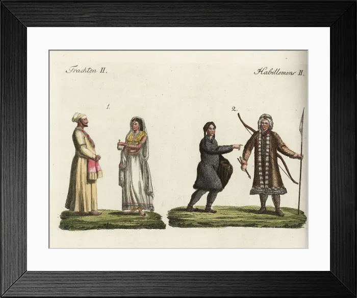 Framed Print : Costumes of the people of Asia, 18th century Framed Print : Costumes of the people of Asia, 18th century