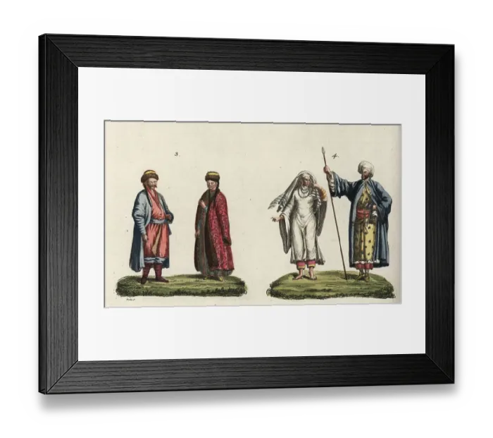 Framed Print : Costumes of the people of Asia, 18th century Framed Print : Costumes of the people of Asia, 18th century