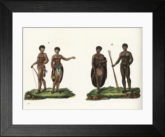 Framed Print : Costumes of the people of Africa, 18th century Framed Print : Costumes of the people of Africa, 18th century
