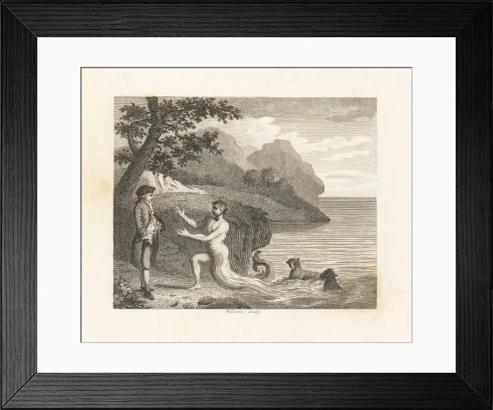 Framed Print : The Courtier and Proteus Framed Print : The Courtier and Proteus