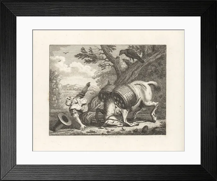 Framed Print : The Farmer's Wife and the Raven Framed Print : The Farmer's Wife and the Raven