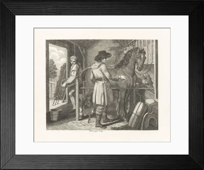 Framed Print : The Pack-Horse and the Carrier Framed Print : The Pack-Horse and the Carrier