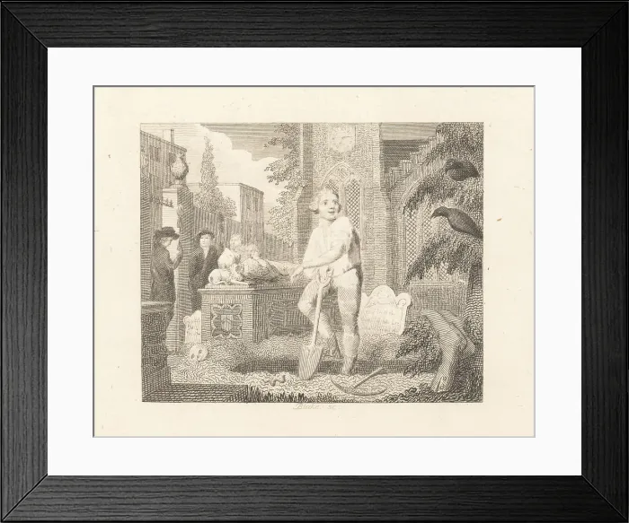 Framed Print : The Ravens, the Sexton and the Earth-Worm Framed Print : The Ravens, the Sexton and the Earth-Worm
