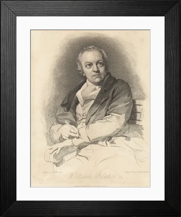 Framed Print : William Blake, English visionary poet and artist Framed Print : William Blake, English visionary poet and artist