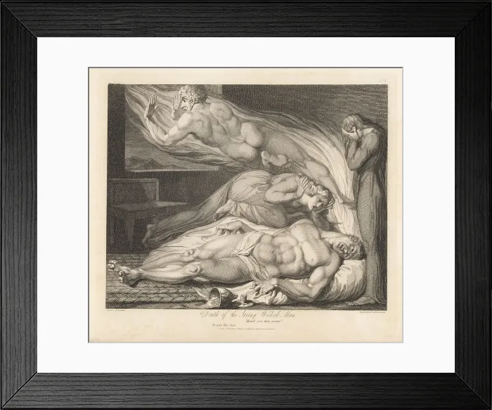 Framed Print : Death of the Strong Wicked Man Framed Print : Death of the Strong Wicked Man