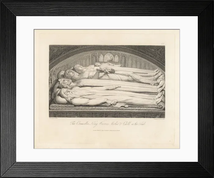 Framed Print : The Counseller, King, Warrior, Mother and Child in the Tomb Framed Print : The Counseller, King, Warrior, Mother and Child in the Tomb