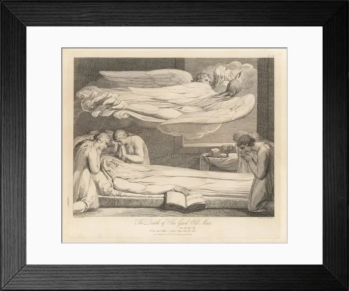 Framed Print : The Death of the Good Old Man (Plate V) Framed Print : The Death of the Good Old Man (Plate V)