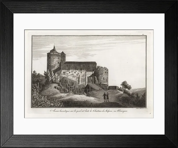 Framed Print : Stolpen Castle, Saxony, Germany, built on a basalt mass Framed Print : Stolpen Castle, Saxony, Germany, built on a basalt mass