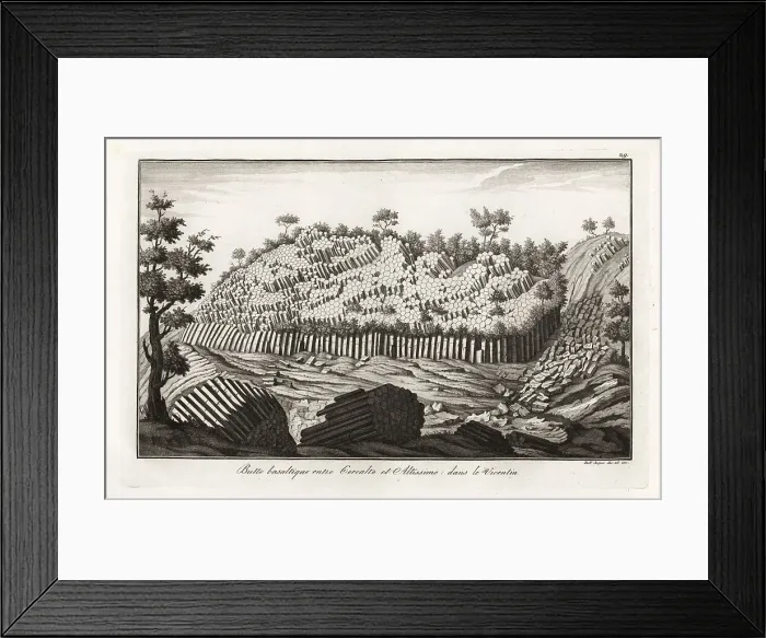 Framed Print : Basalt mound between Cerealto and Altissimo, in Vicentin, Italy Framed Print : Basalt mound between Cerealto and Altissimo, in Vicentin, Italy