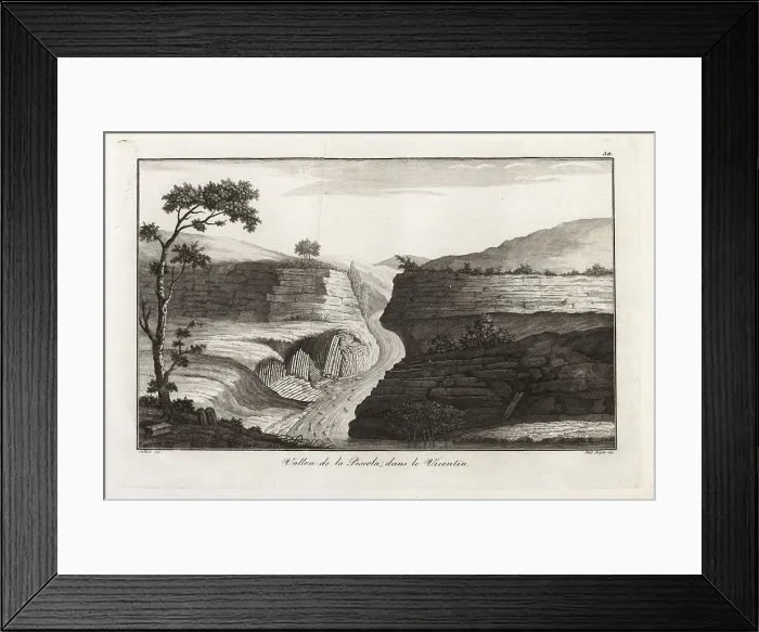 Framed Print : The vale of the river Poscola, Vicentin, Italy