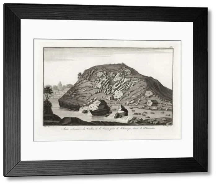 Framed Print : Columnar basalt mass in the Vale of Cuva, Vicentin, northern Ita Framed Print : Columnar basalt mass in the Vale of Cuva, Vicentin, northern Ita