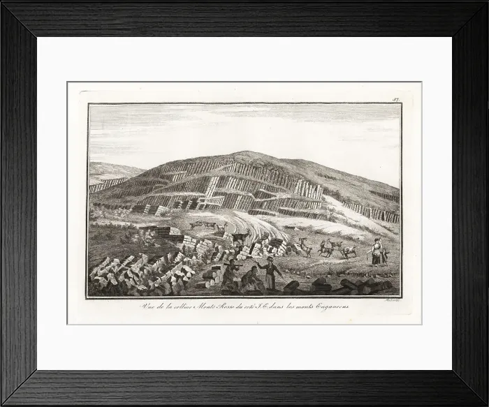 Framed Print : Basalt columns on Monte Rosso, Euganean Hills. Italy Framed Print : Basalt columns on Monte Rosso, Euganean Hills. Italy