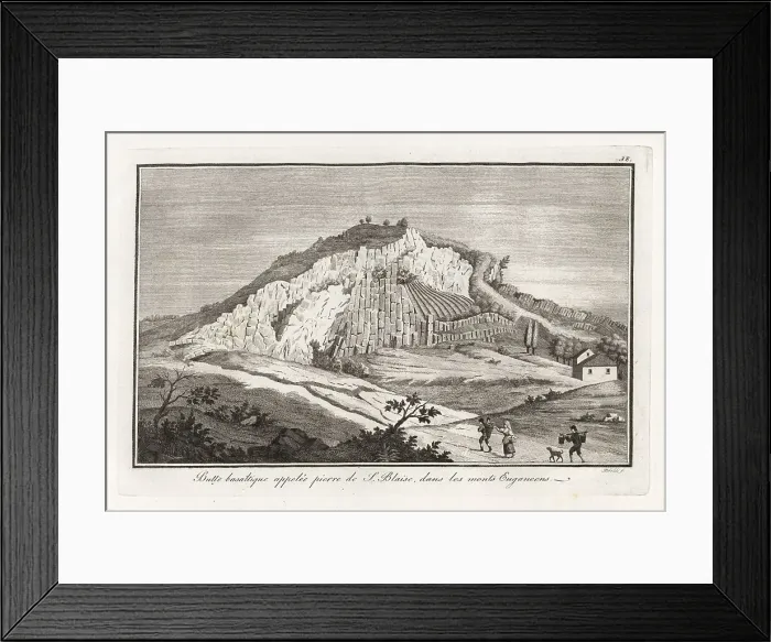 Framed Print : Basaltic mound called the Stone of St. Blaise, Euganean Hills Framed Print : Basaltic mound called the Stone of St. Blaise, Euganean Hills