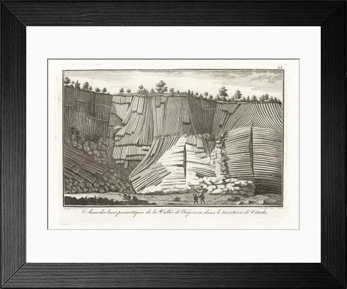 Framed Print : Mass of prismatic lava in the Triponzio Valley, Italy Framed Print : Mass of prismatic lava in the Triponzio Valley, Italy