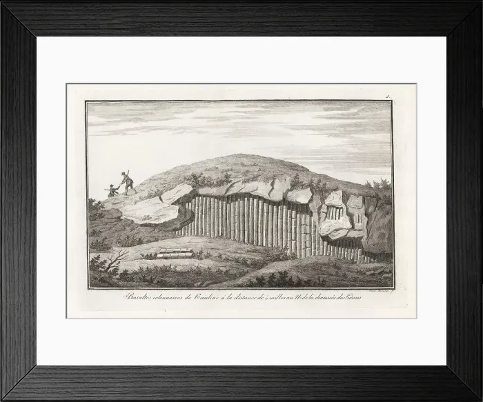 Framed Print : Basalt columns about four miles north of Giant's Causeway Framed Print : Basalt columns about four miles north of Giant's Causeway