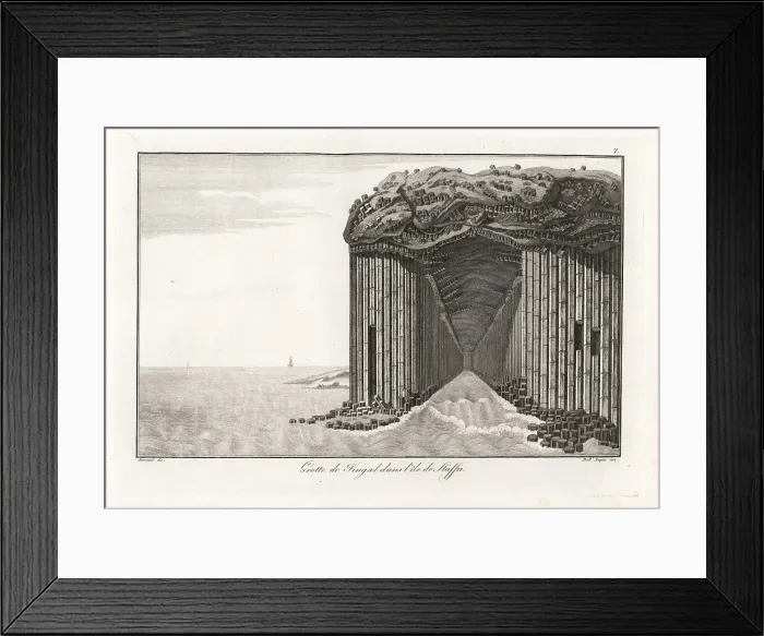 Framed Print : View of Fingal's Cave on the island of Staffa, Inner Hebrides, S Framed Print : View of Fingal's Cave on the island of Staffa, Inner Hebrides, S
