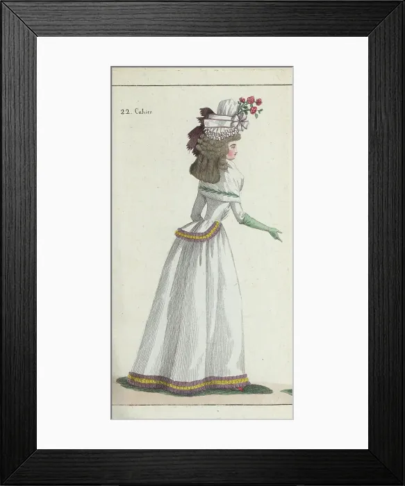 Framed Print : Woman in bonnet a la Citoyenne, 1790 Framed Print : Woman in bonnet a la Citoyenne, 1790