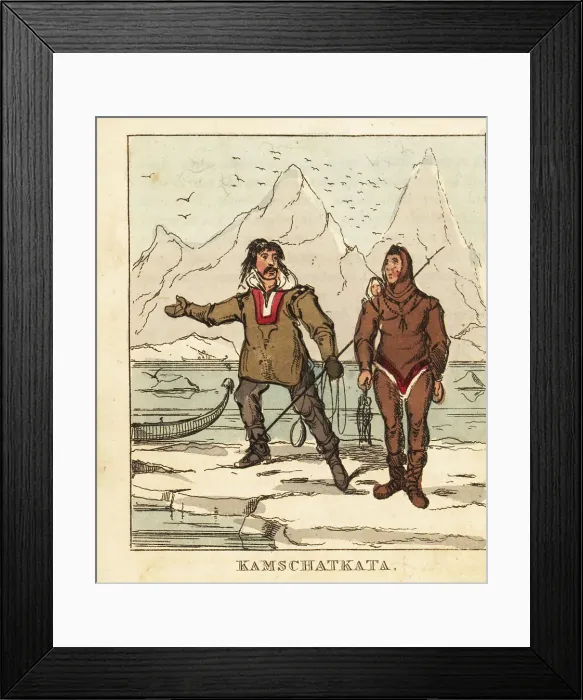Framed Print : Koryak family of Kamchatka, 19th century Framed Print : Koryak family of Kamchatka, 19th century