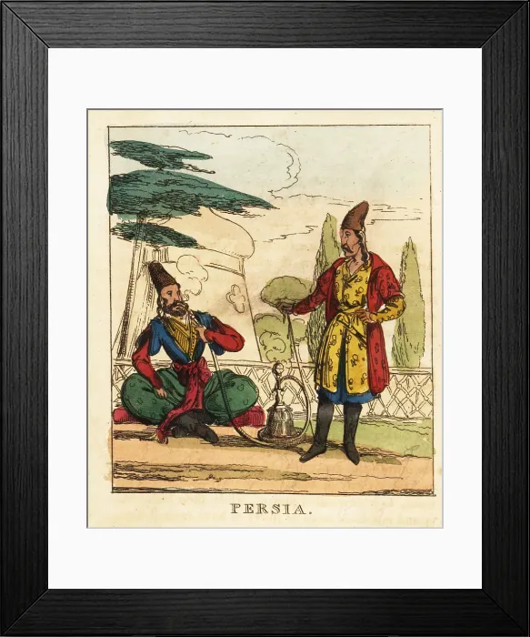 Framed Print : Costumes of Persia, 19th century Framed Print : Costumes of Persia, 19th century