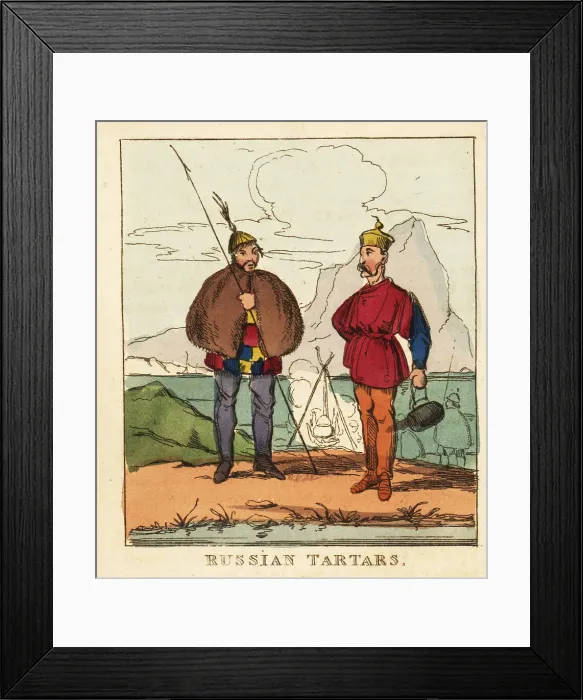 Framed Print : Costumes of Russian Tatars, 19th century Framed Print : Costumes of Russian Tatars, 19th century