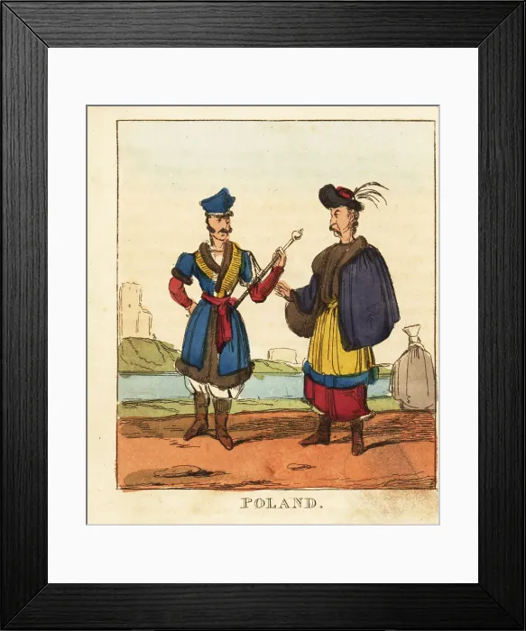Framed Print : Costumes of Poland, 19th century Framed Print : Costumes of Poland, 19th century