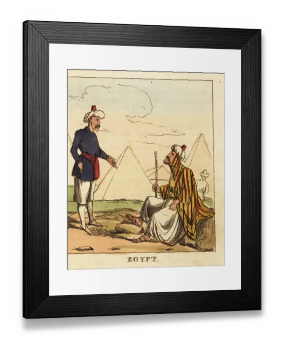 Framed Print : Costumes of the Eyalet of Egypt, 19th century Framed Print : Costumes of the Eyalet of Egypt, 19th century