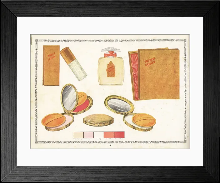 Framed Print : Mission Garden cosmetics from CPC, 1926 Framed Print : Mission Garden cosmetics from CPC, 1926