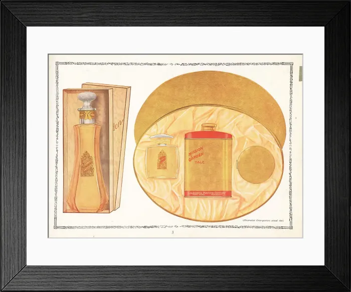Framed Print : Mission Garden cosmetics from CPC, 1926 Framed Print : Mission Garden cosmetics from CPC, 1926