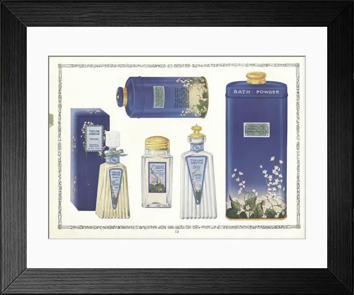 Framed Print : Trailing Arbutus brand cosmetics from CPC, 1926 Framed Print : Trailing Arbutus brand cosmetics from CPC, 1926